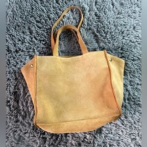 Margot New York Suede Leather Jamee Tote Bag